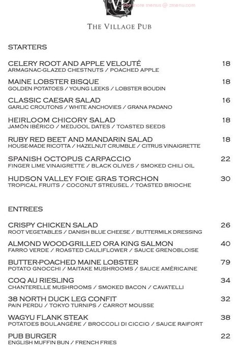 village pub woodside|the village pub menu.